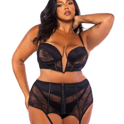 Belle Noir Babydoll 2-Piece Set