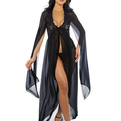 Smoldering Maxi Nightgown 2-Piece Set