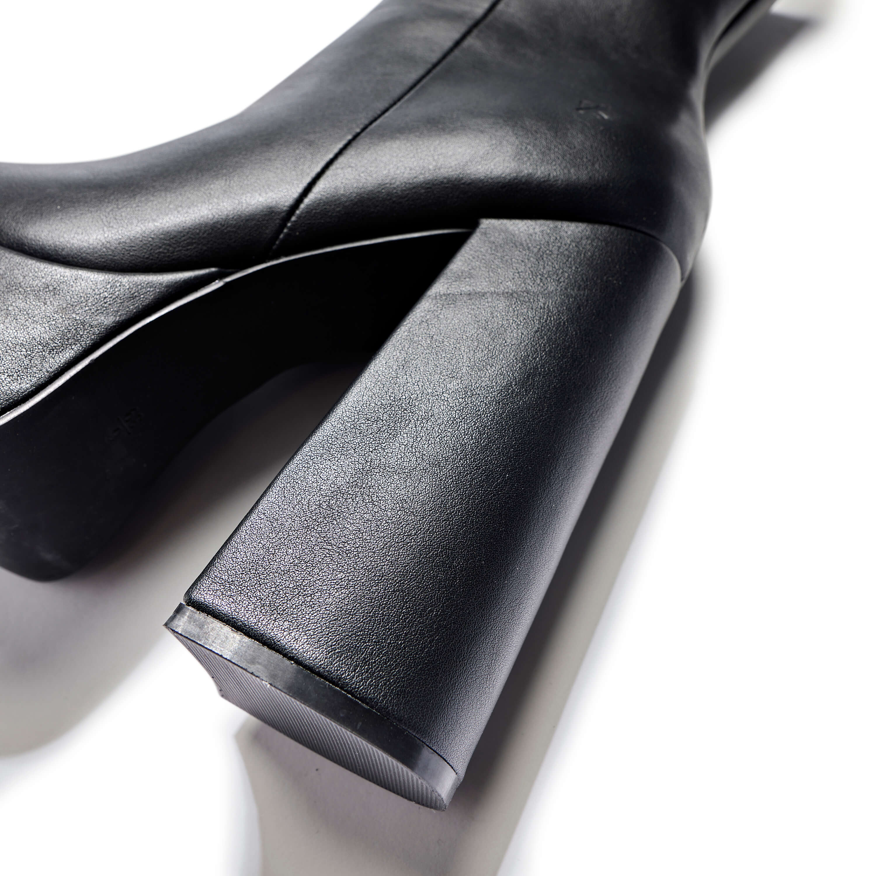 KOI Lexus Black Platform Heeled Boots