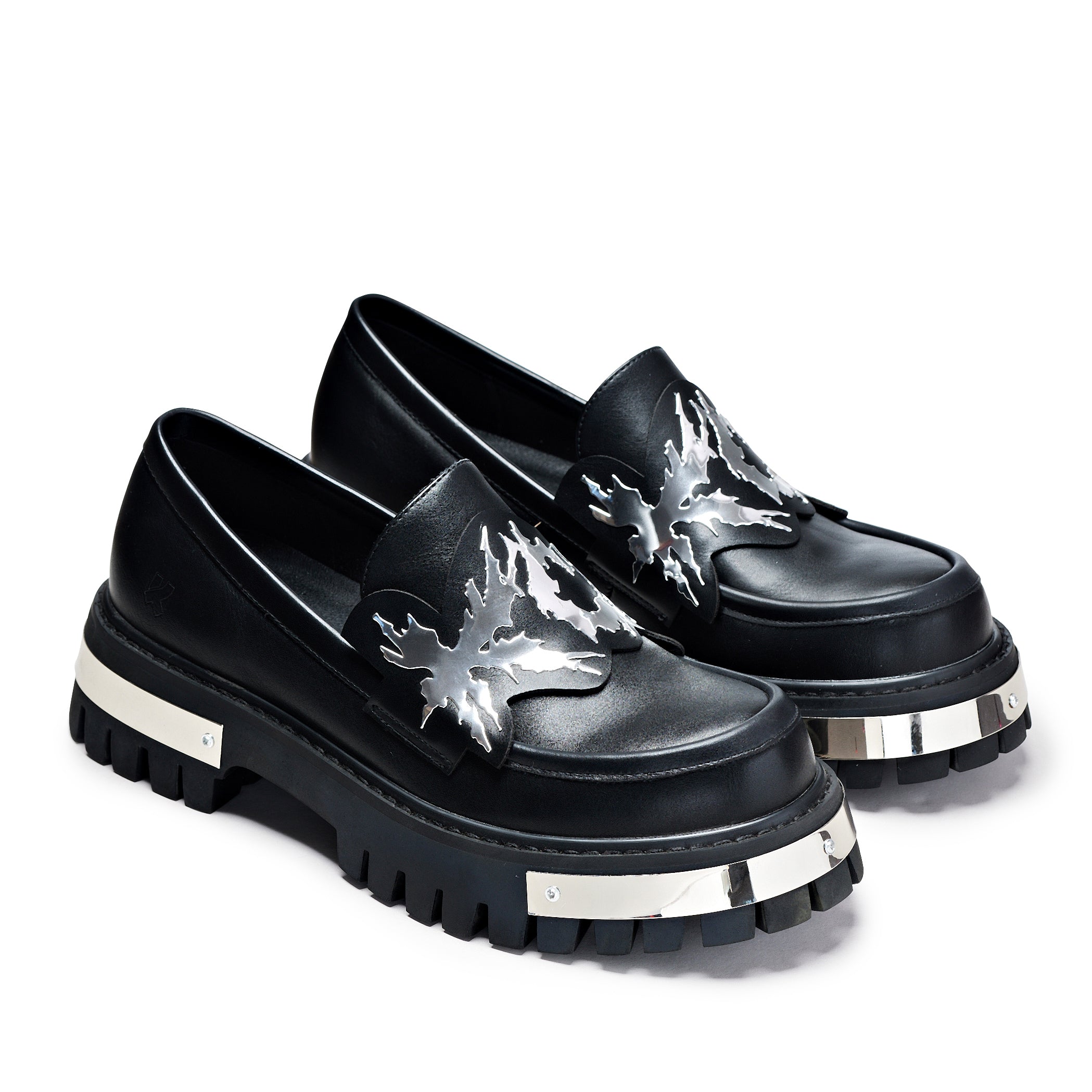 KOI My Metal Men's Loafers - Black-Size 9-Clearance