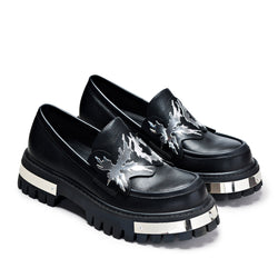 KOI My Metal Men's Loafers - Black-Size 9-Clearance