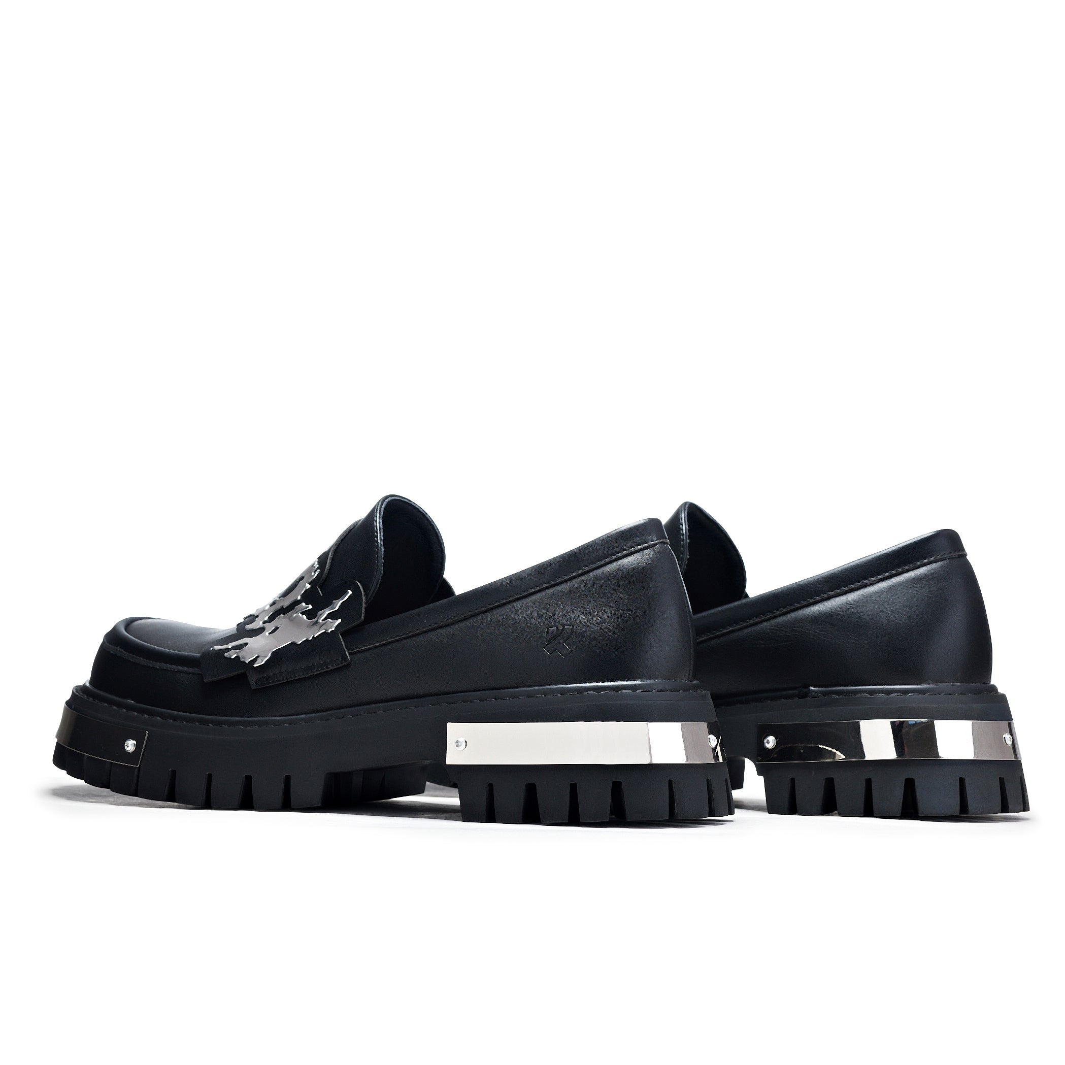 KOI My Metal Men's Loafers - Black-Size 9-Clearance