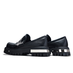 KOI My Metal Men's Loafers - Black-Size 9-Clearance