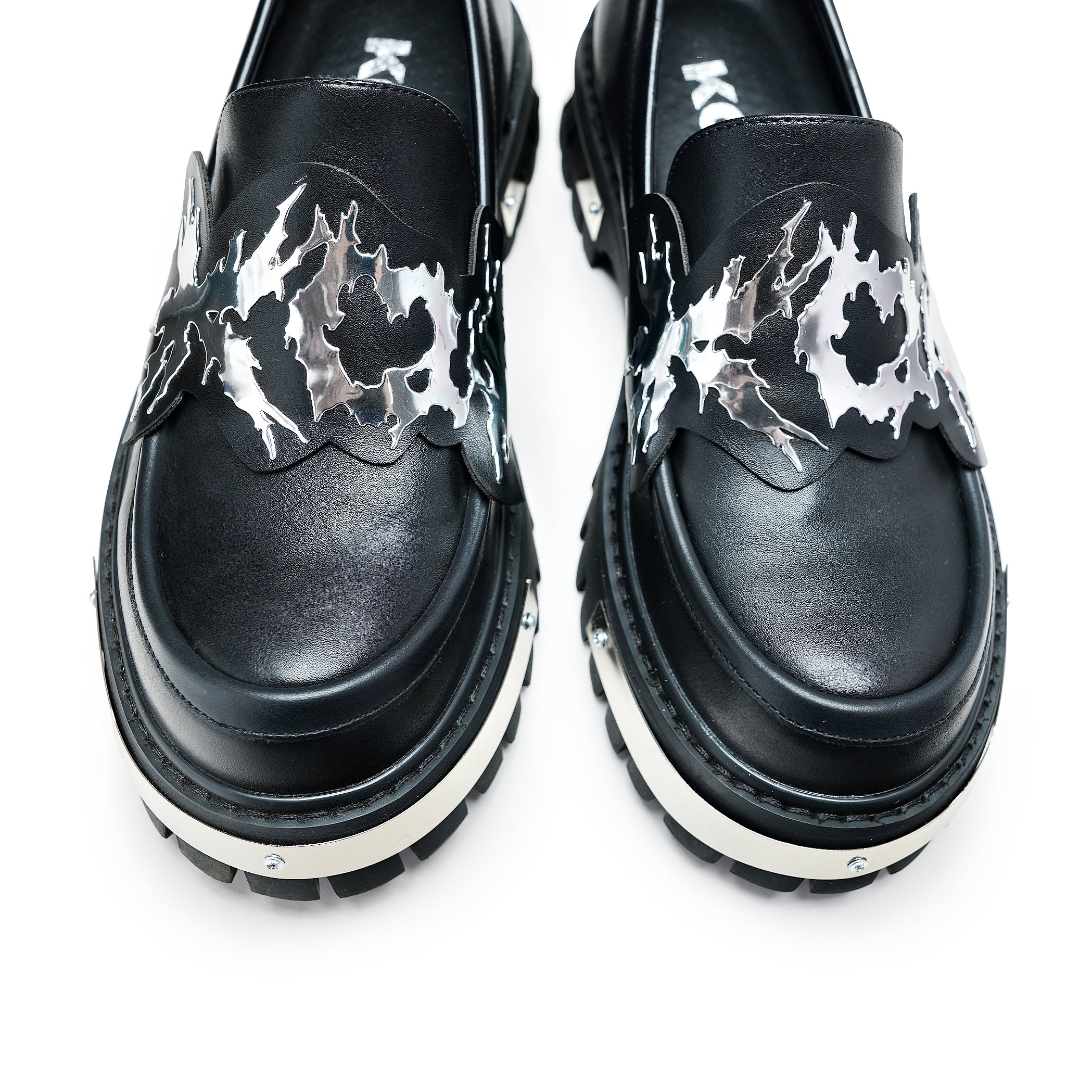 KOI My Metal Men's Loafers - Black-Size 9-Clearance