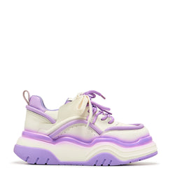 Neon Reef Platform Trainers - Violet