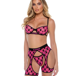 Playboy Flocked Bunny Chaps