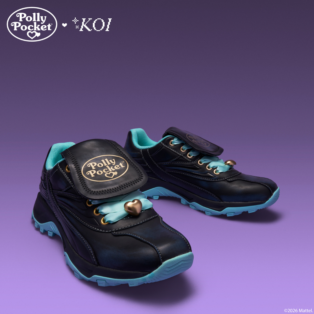 KOI Pocket Sized Sporty Trainers - Aqua