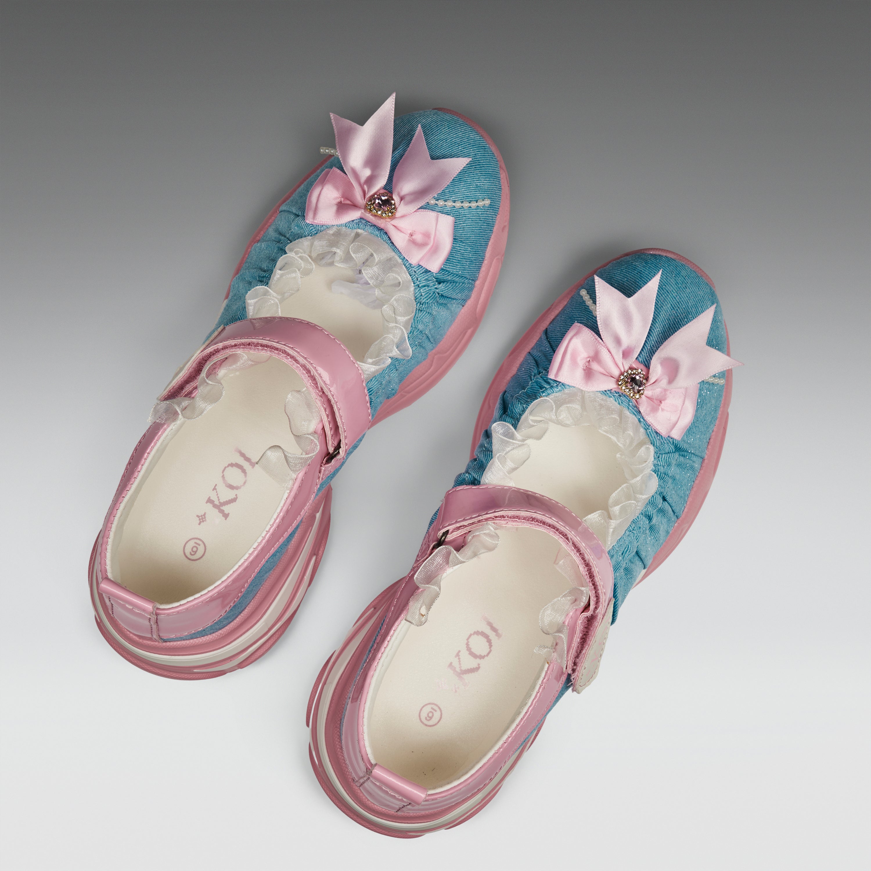 KOI Starlet Ruffle Ballet Mary Janes- Pink