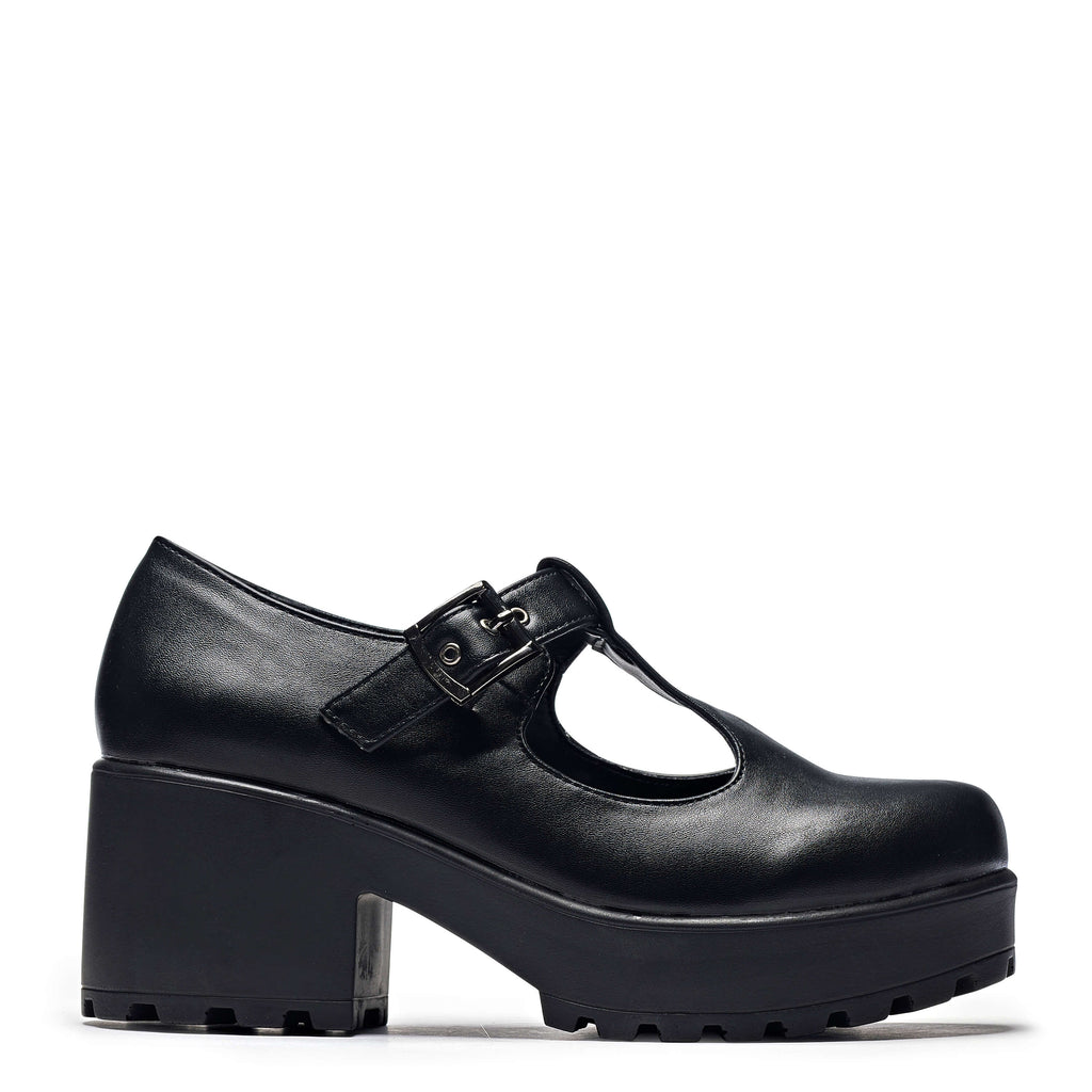 KOI SAI Black Mary Jane Shoes 'Faux Leather Edition'-Clearance