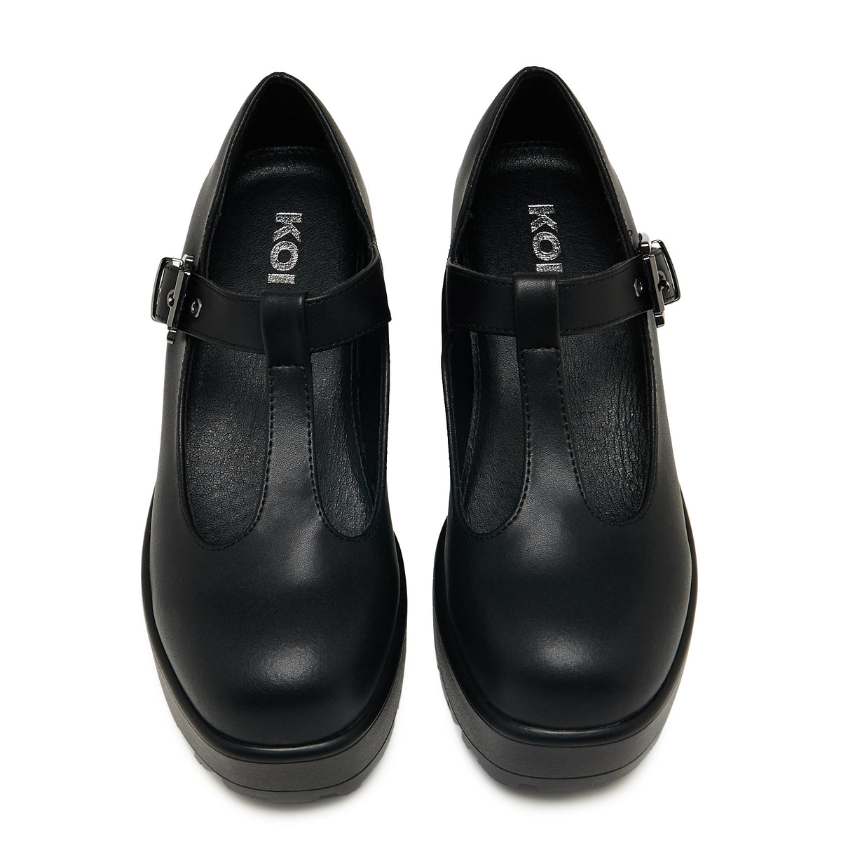 KOI SAI Black Mary Jane Shoes 'Faux Leather Edition'-Clearance