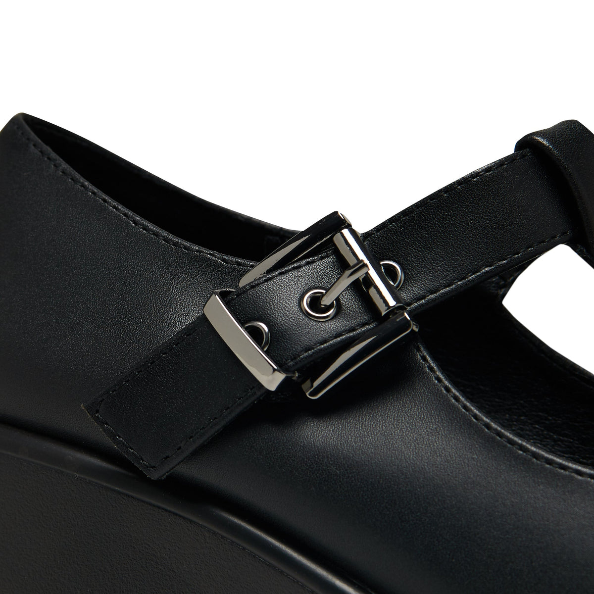 KOI SAI Black Mary Jane Shoes 'Faux Leather Edition'-Clearance