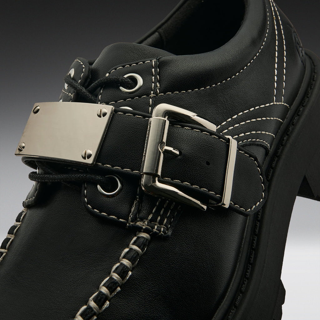 KOI Septu Black Buckle Shoes