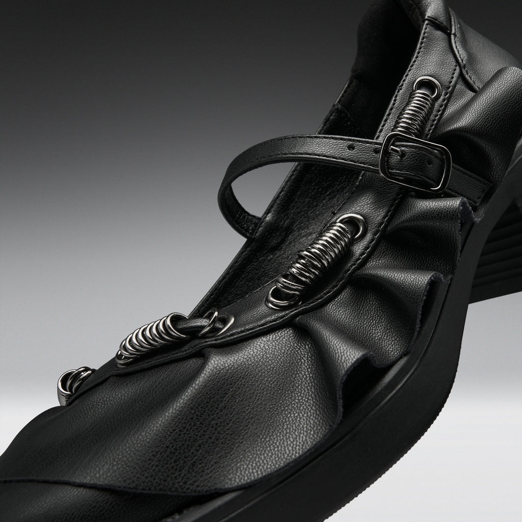KOI Stormveil Ruffle Chain Mary Janes-Clearance