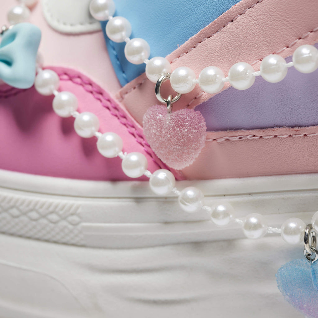 KOI Sugar Wishes Chunky Hi Top Trainers - Pastel Multi