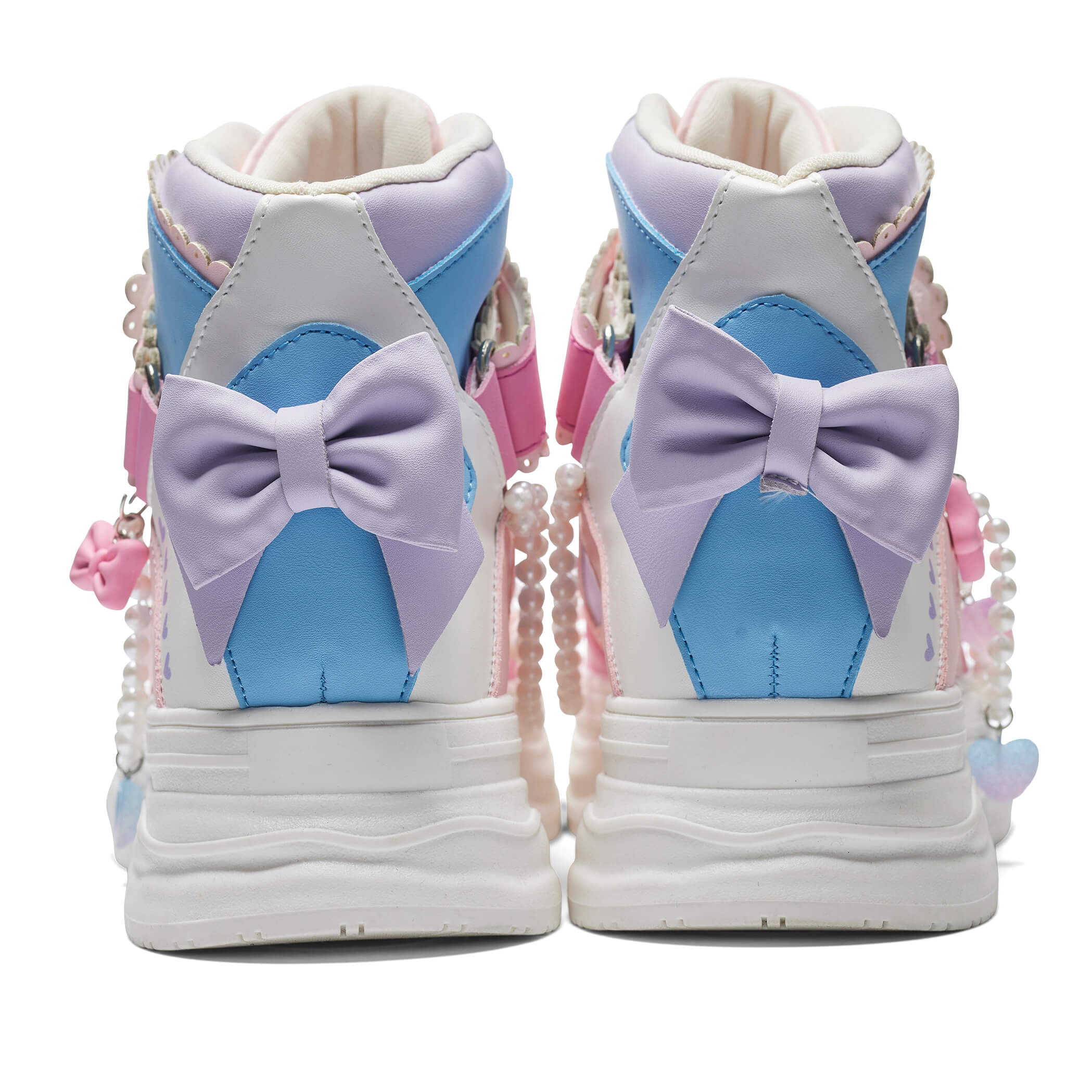 KOI Sugar Wishes Chunky Hi Top Trainers - Pastel Multi-Clearance