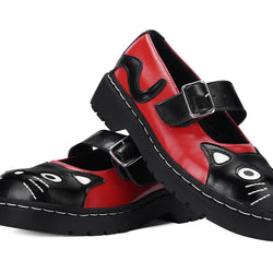 TUK Black & Red Kitty Mary Jane