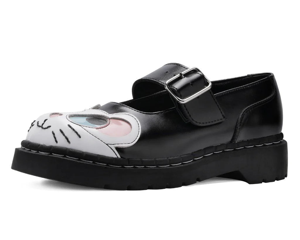 TUK Black Mouse Mary Jane-Clearance
