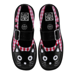 TUK Black & Red Gingham Kitty Mary Jane