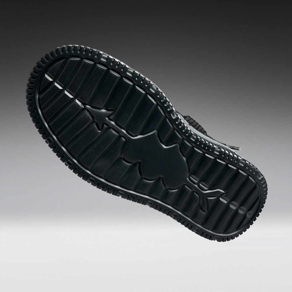 KOI Metamorphosis Men's Distressed Platform Trainers - Black Fade