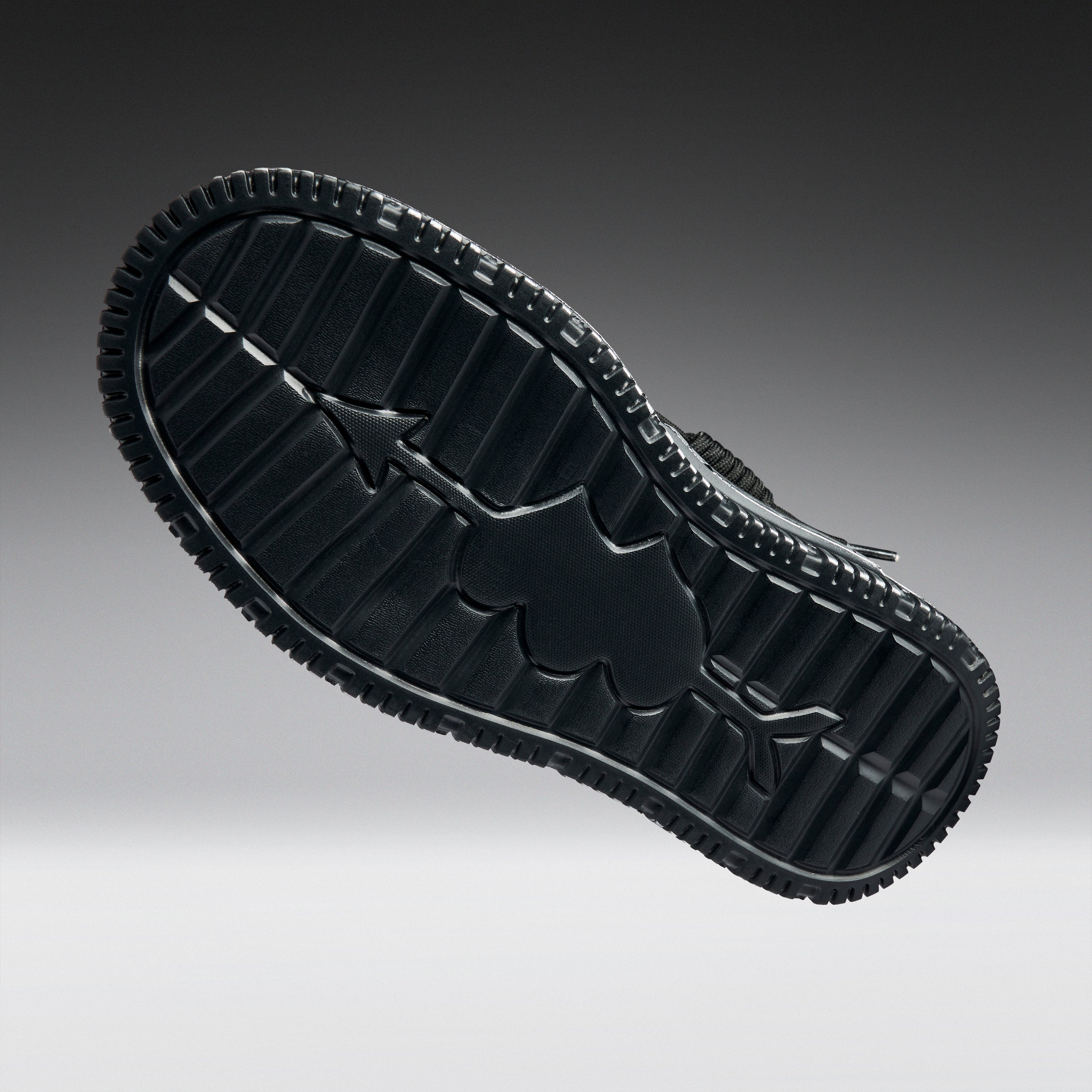 KOI Metamorphosis Men's Distressed Platform Trainers - Black Fade-Clearance