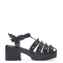 The Swordslayer Chunky Sandals - Black-Size 12-Clearance