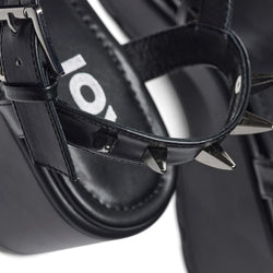 The Swordslayer Chunky Sandals - Black-Size 12-Clearance