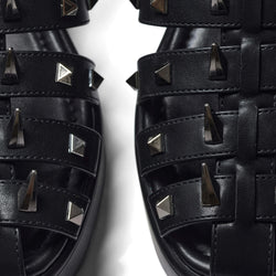 The Swordslayer Chunky Sandals - Black-Size 12-Clearance