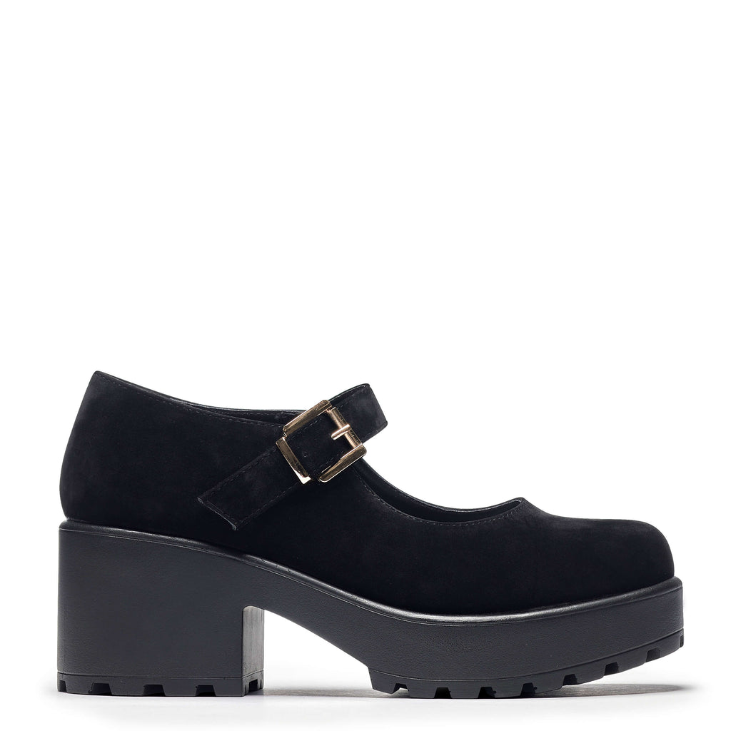 TIRA Black Mary Jane Shoes 'Suede Edition'-Clearance