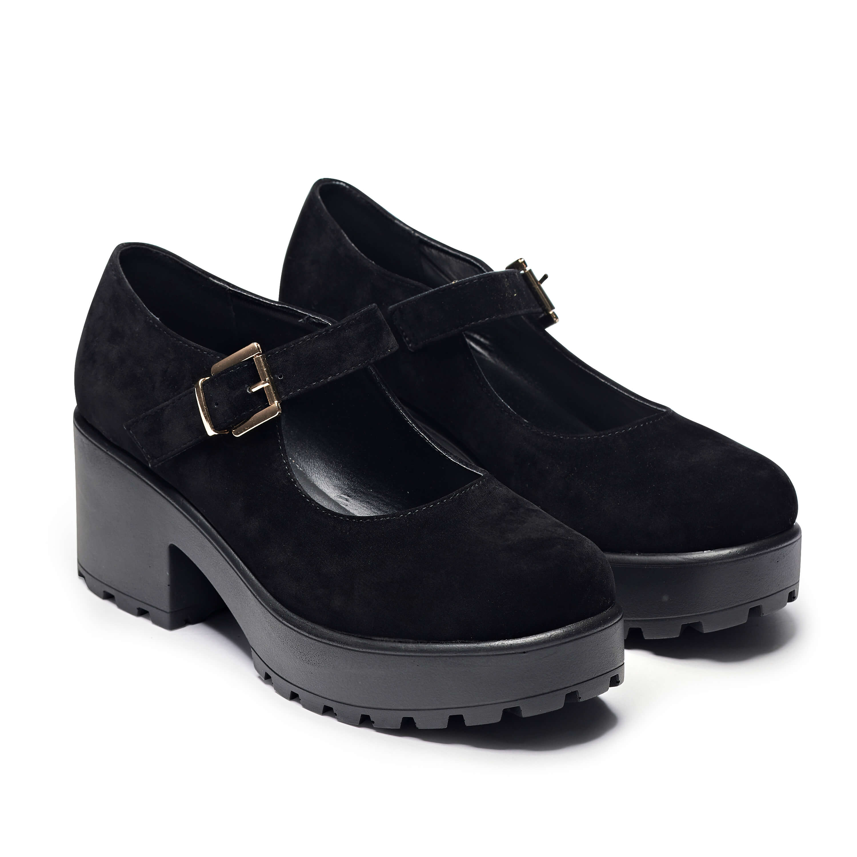TIRA Black Mary Jane Shoes 'Suede Edition'-Clearance