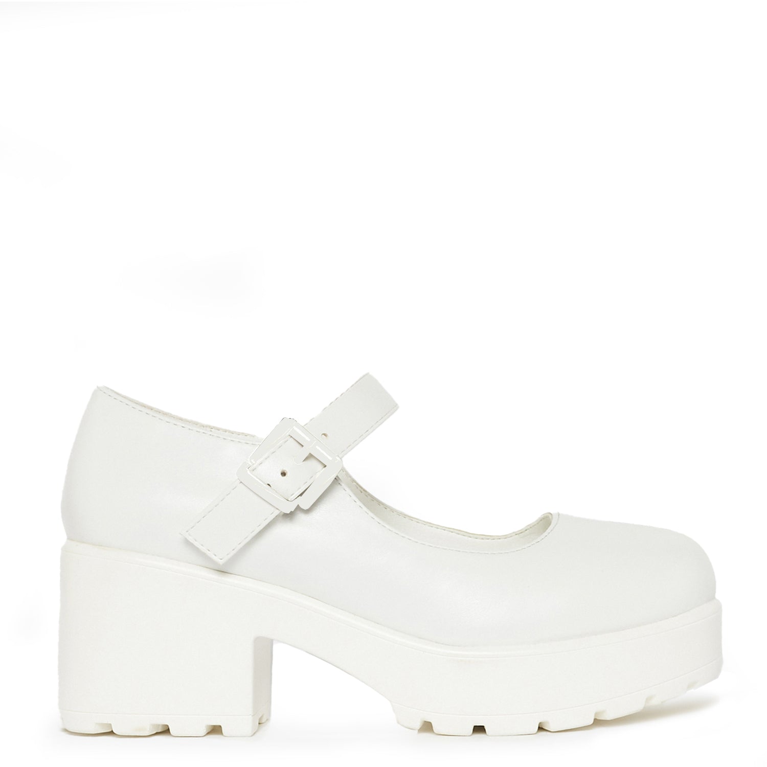 KOI Tira Mary Jane Shoes 'White Washout Edition'-Clearance
