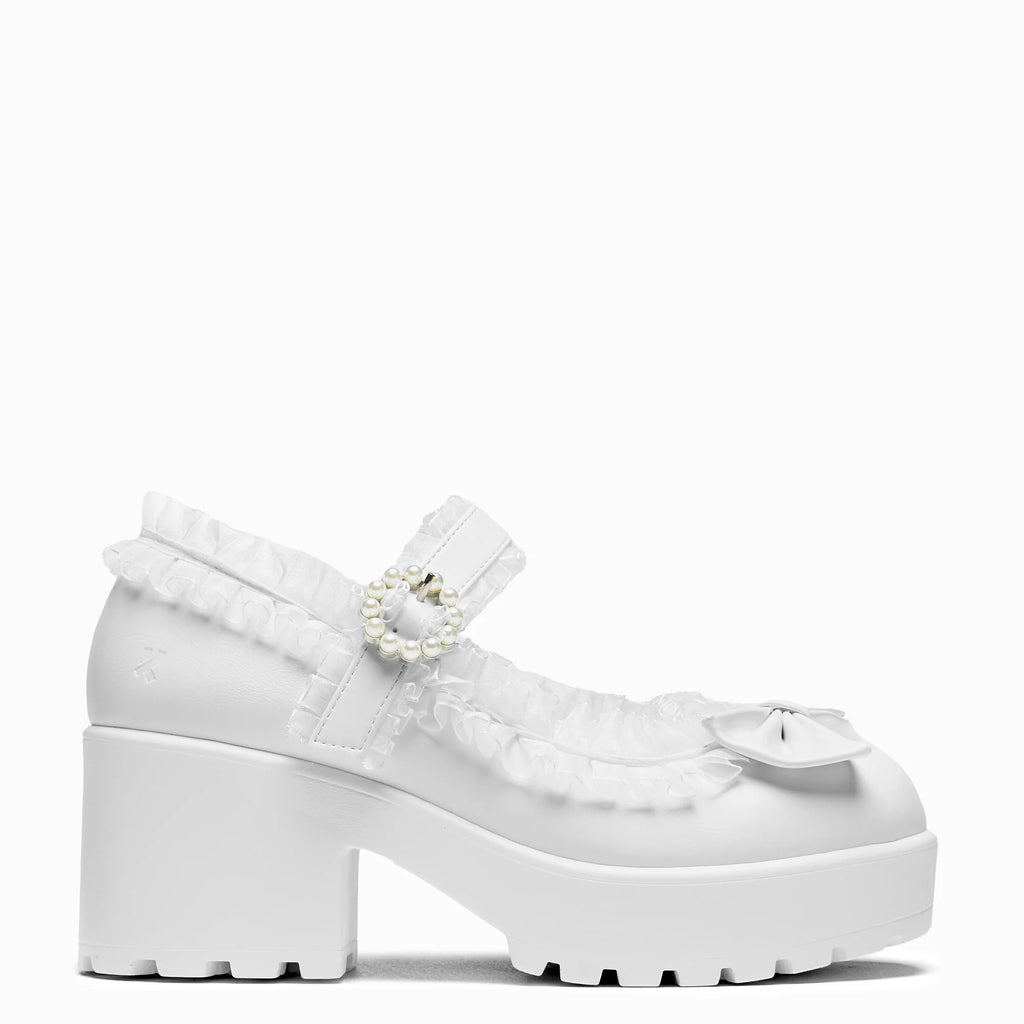 KOI Tira Ruffle Mary Janes ‘ Porcelain Delights Edition’-Clearance