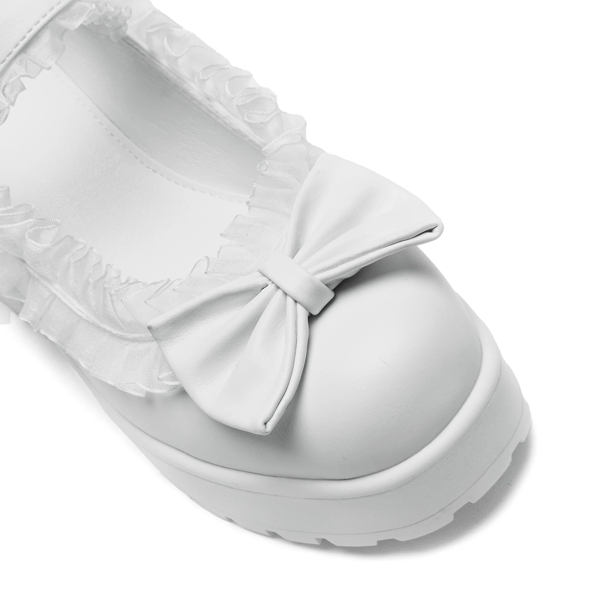 KOI Tira Ruffle Mary Janes ‘ Porcelain Delights Edition’-Clearance