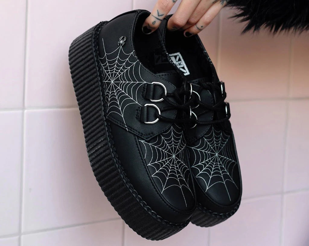 TUK Black Glow Spiderweb Viva Mondo Creeper