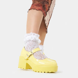 Tira Mary Jane Shoes 'Sunshine Yellow Edition'-Size 8-Clearance