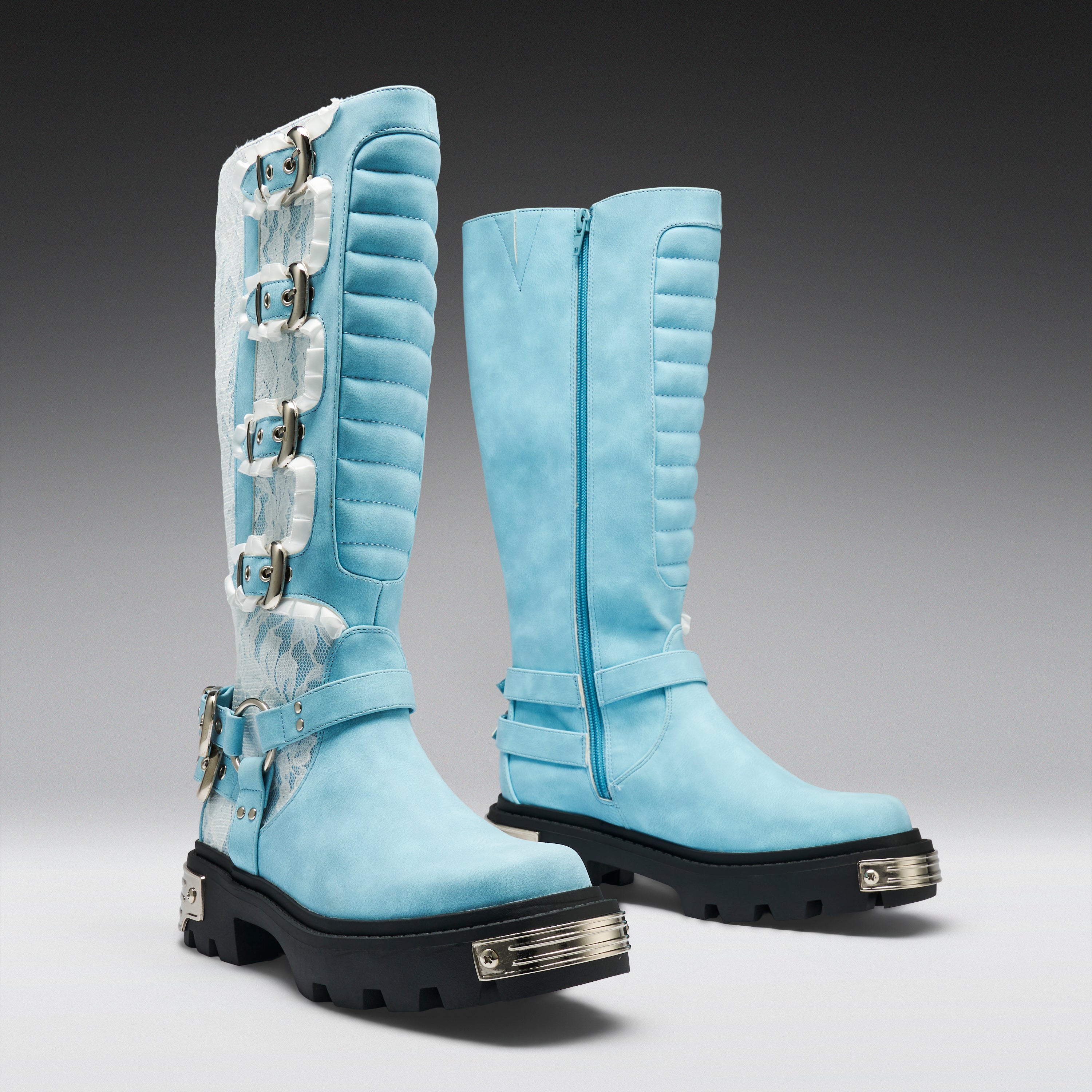 KOI Jazmin Bean x KOI Blue Inside Whimsical Long Boots