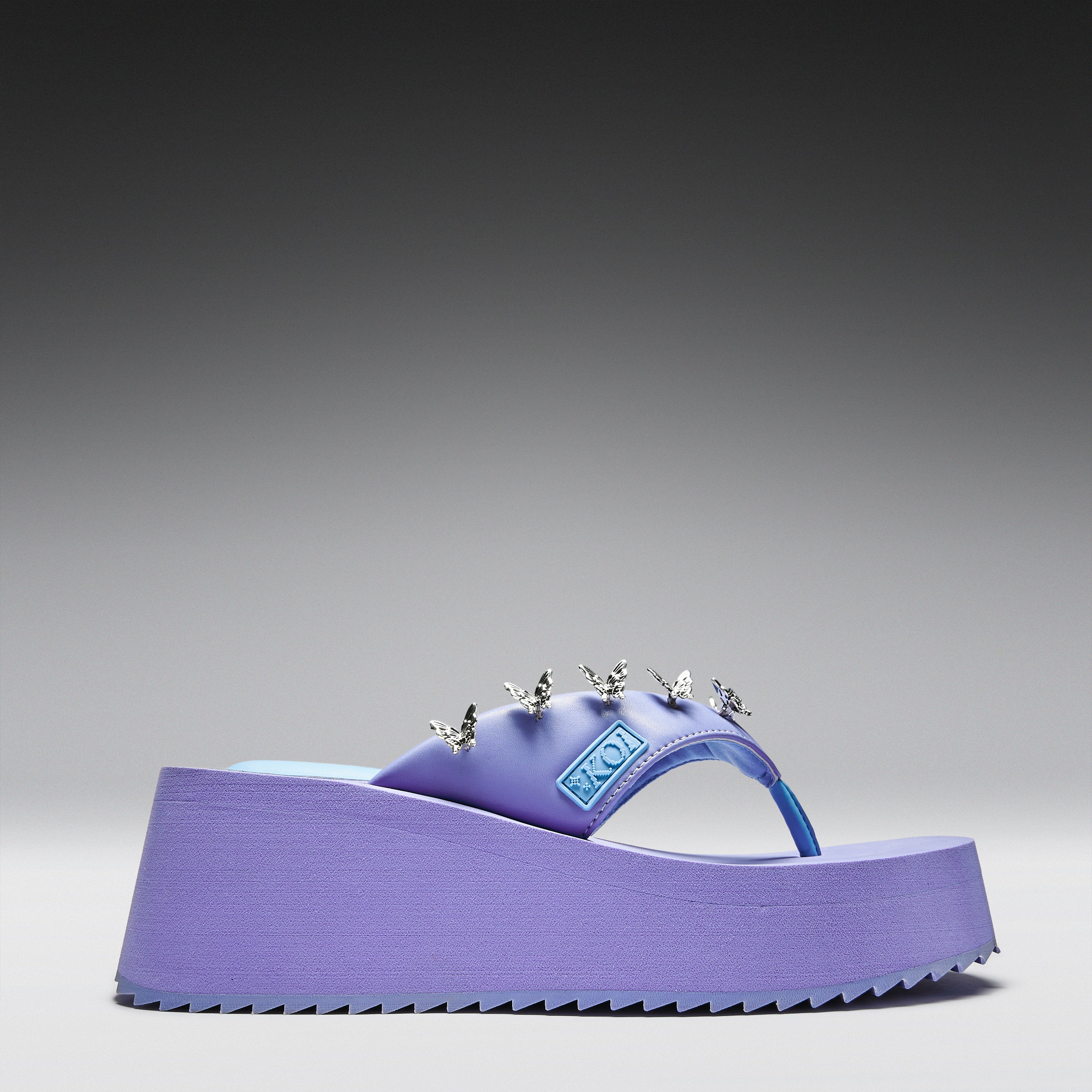 KOI Daydreamer Flatform Thong Sandals-Lilac