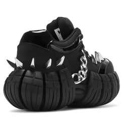 Deathbrand 'Octo' Men's Spike Tread Trainers-Black-Size 9-Clearance