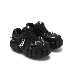 Deathbrand 'Octo' Men's Spike Tread Trainers-Black-Size 9-Clearance