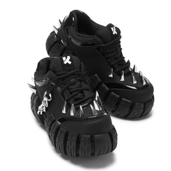 Deathbrand 'Octo' Men's Spike Tread Trainers-Black-Size 9-Clearance