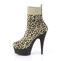 Pleaser Delight-1002LP-Leopard -Size 6-Clearance