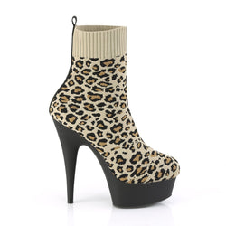 Pleaser Delight-1002LP-Leopard -Size 6-Clearance