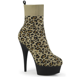 Pleaser Delight-1002LP-Leopard -Size 6-Clearance