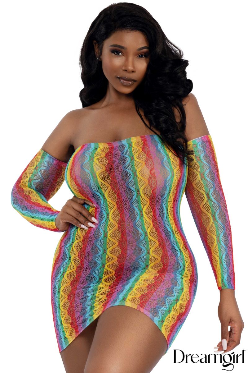 Dreamgirl Tube Dress & Gloves