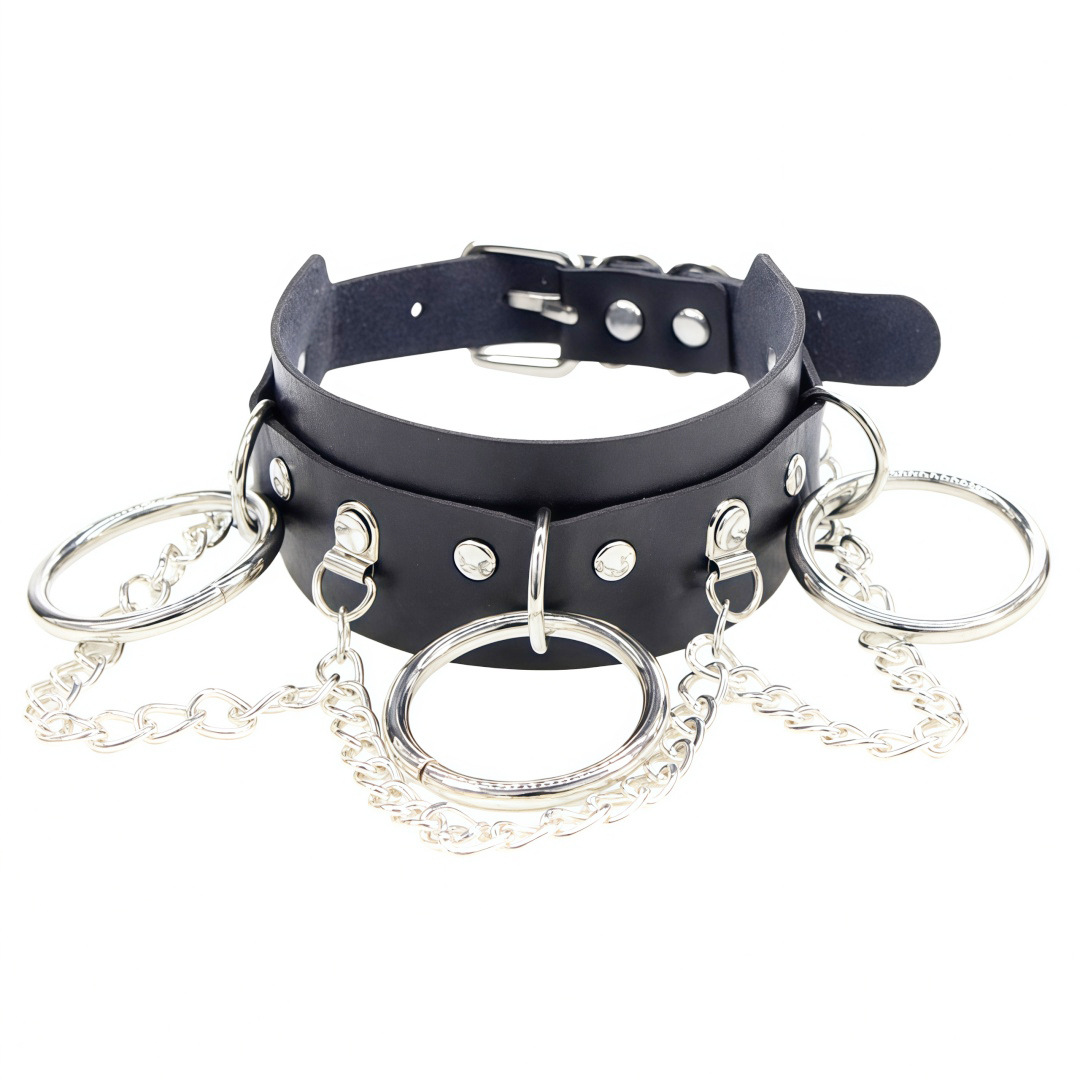 Cat Ear Chain Drape Statement Choker