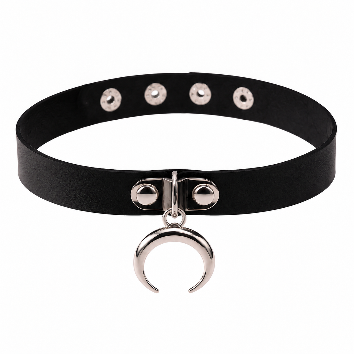 Crescent Moon Charm Choker