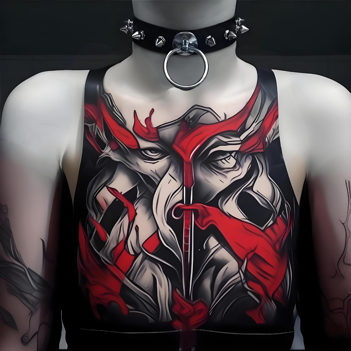 Spike Collar Choker