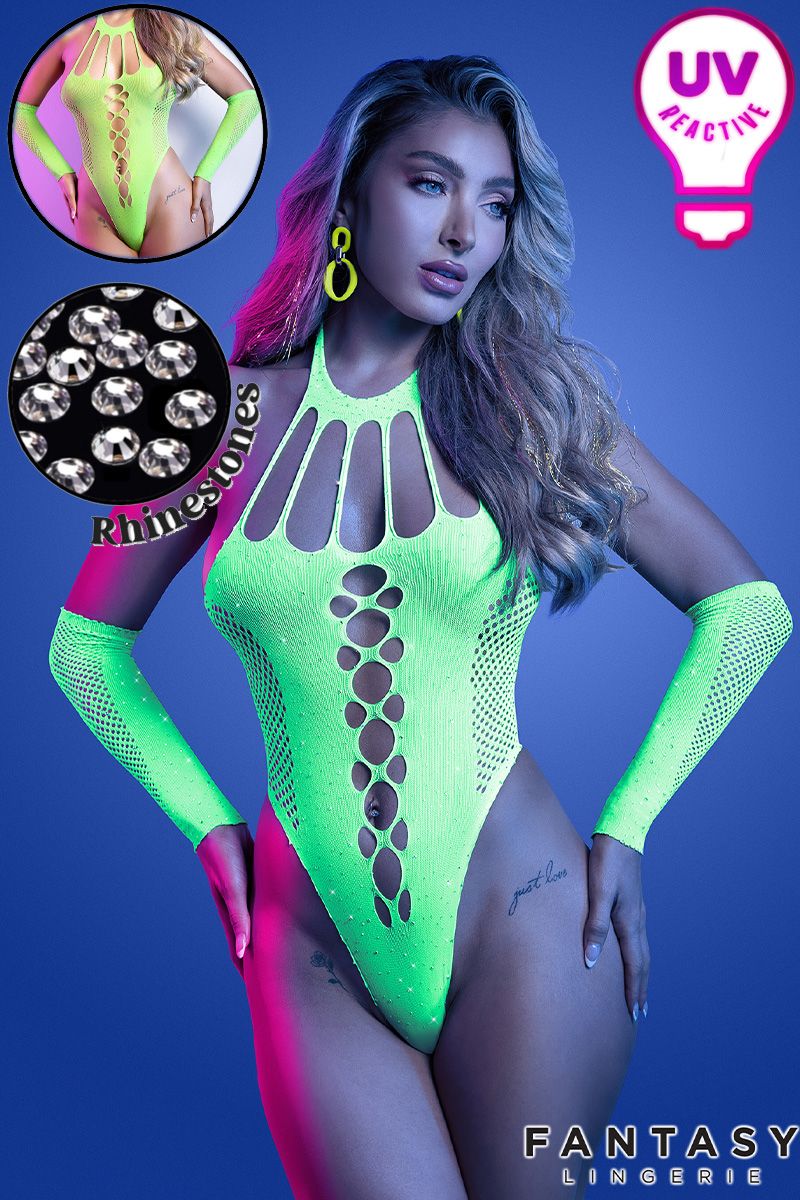 UV & Rhinestone Teddy & Gloves