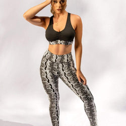 CXIX Gecko Grip™ Leggings: Black Mamba