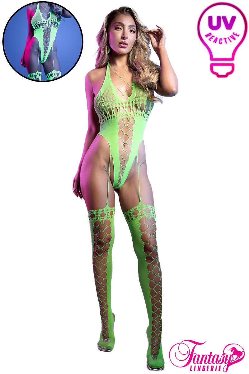 UV Reactive Bodystocking