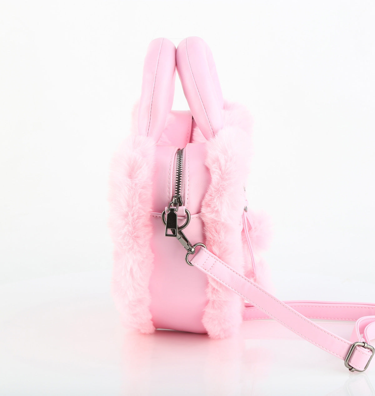 Demonia HB-631 Faux Fur Heart Shaped Purse